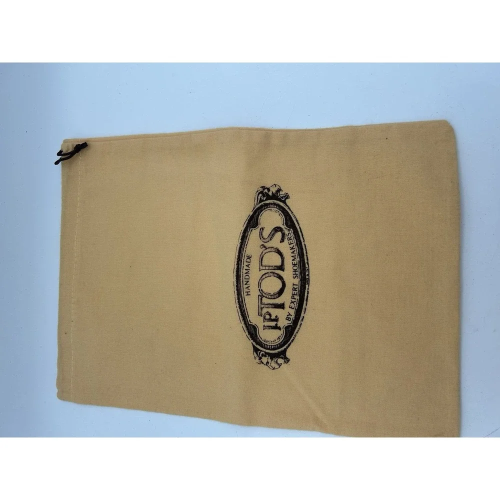Tods‎ Yellow 14.5x11 Shoe Handbag Drawstring Dust Bag